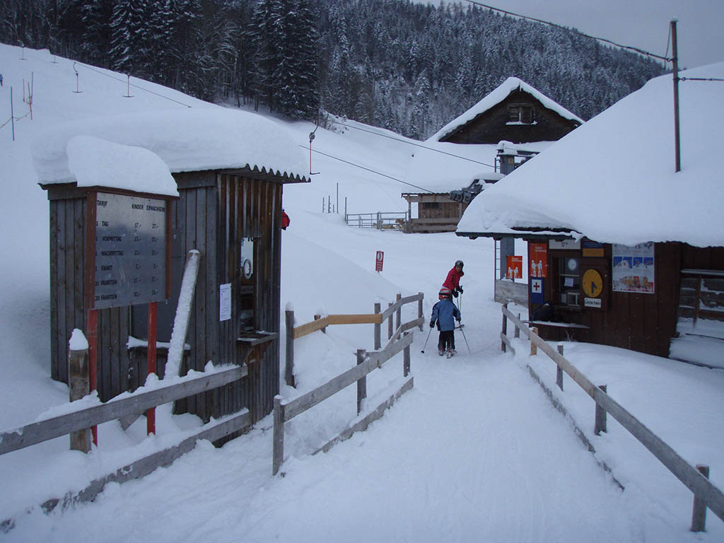 Einfahrt Skilift