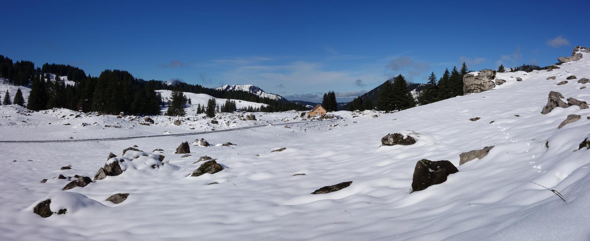Schnee auf der Schwägalp