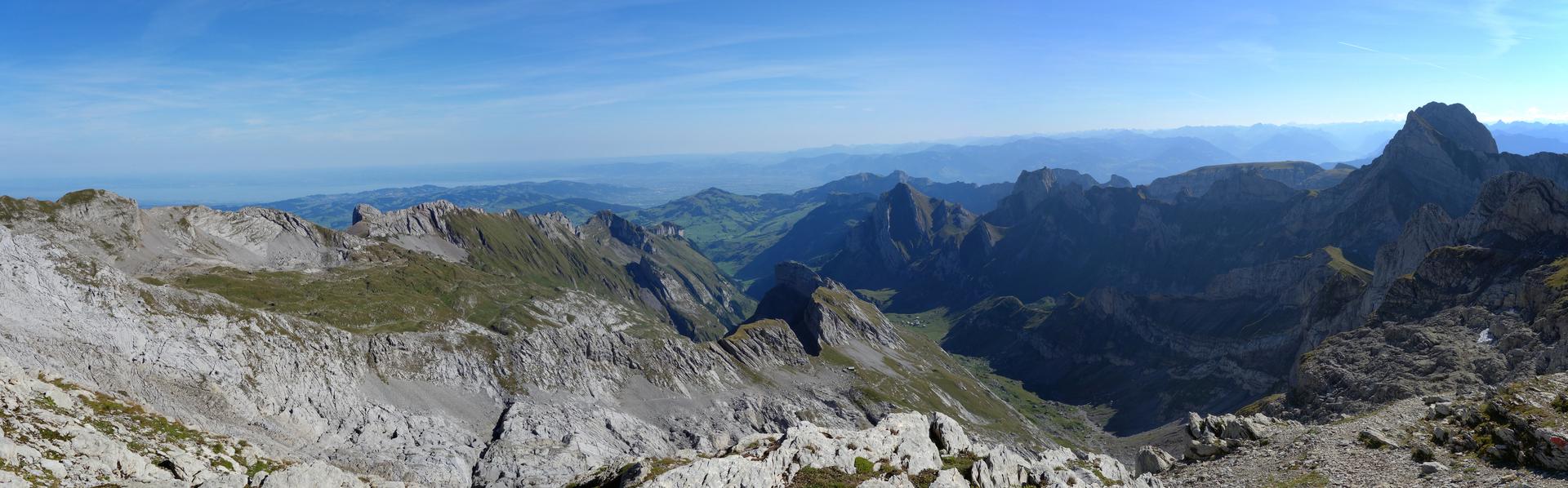 Panorama Säntis Richtung Seealpsee