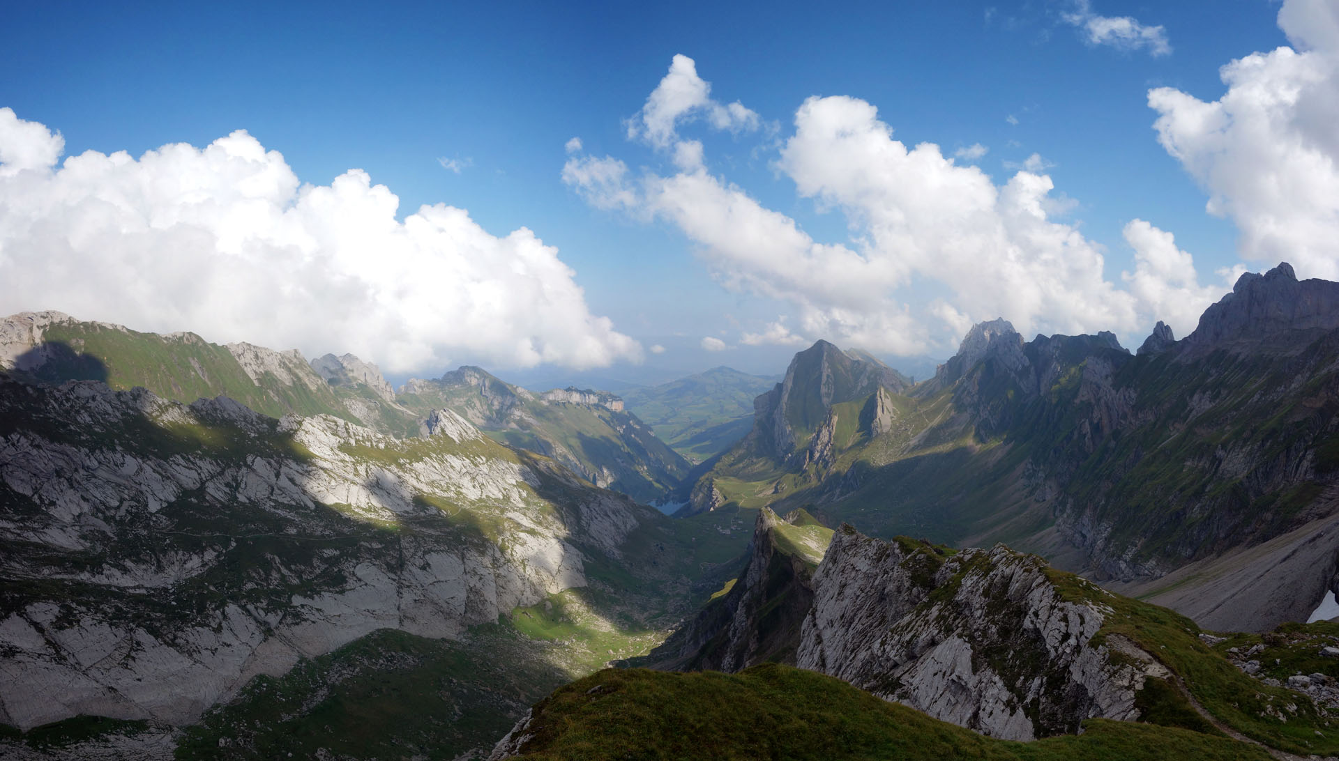 Wanderweg Rotsteinpass zur Meglisalp