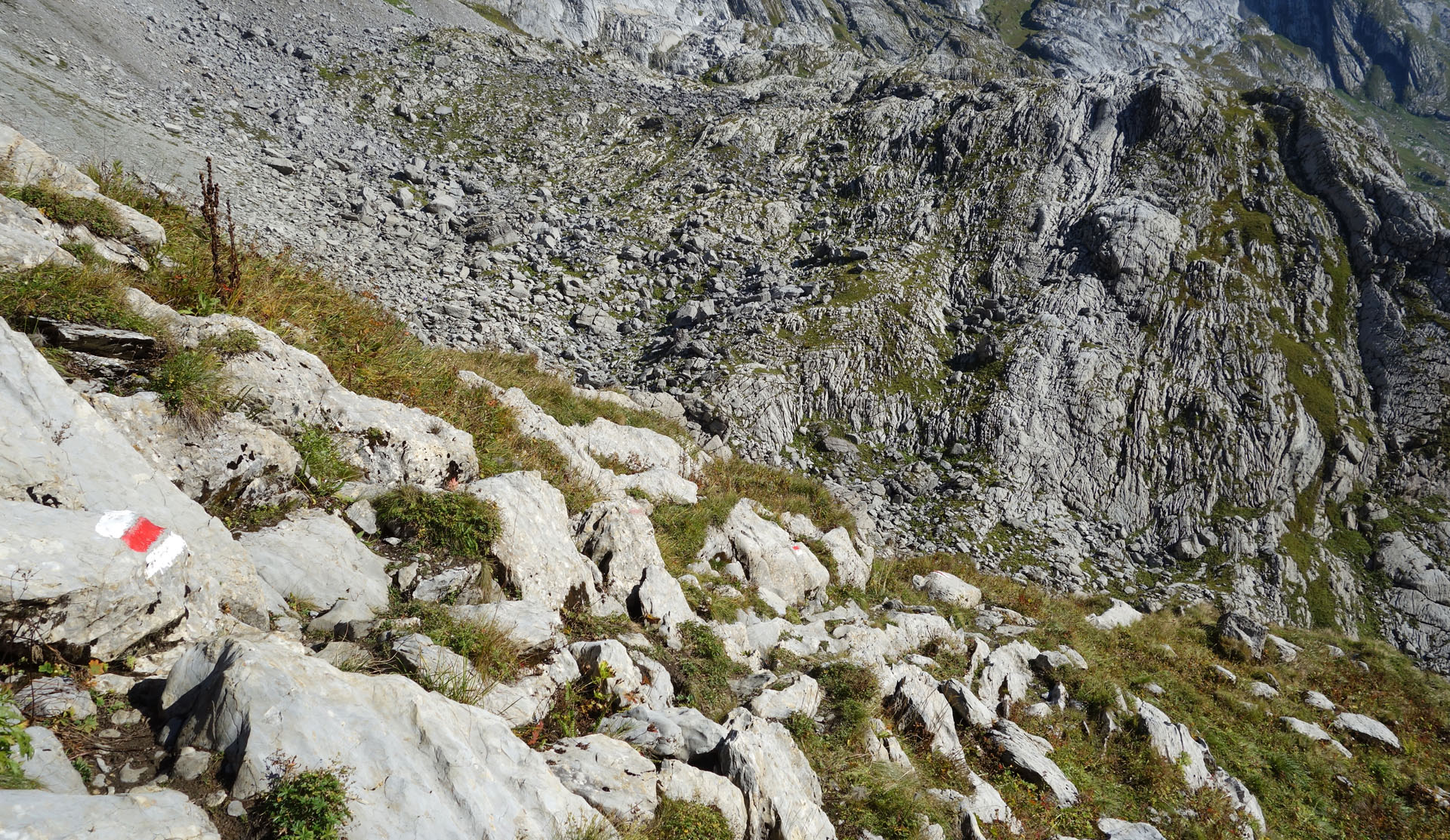 Abstieg Stosssattel