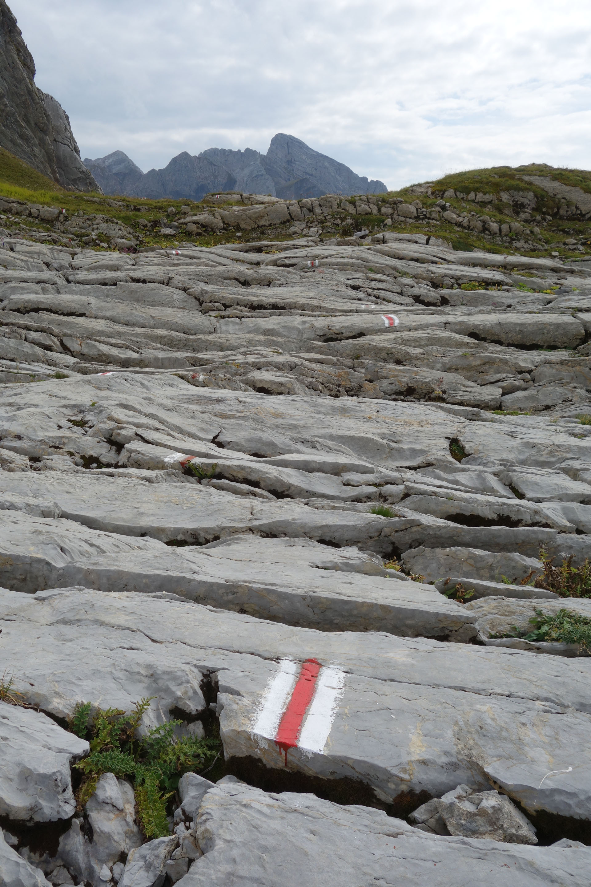 Weg über Karstgestein