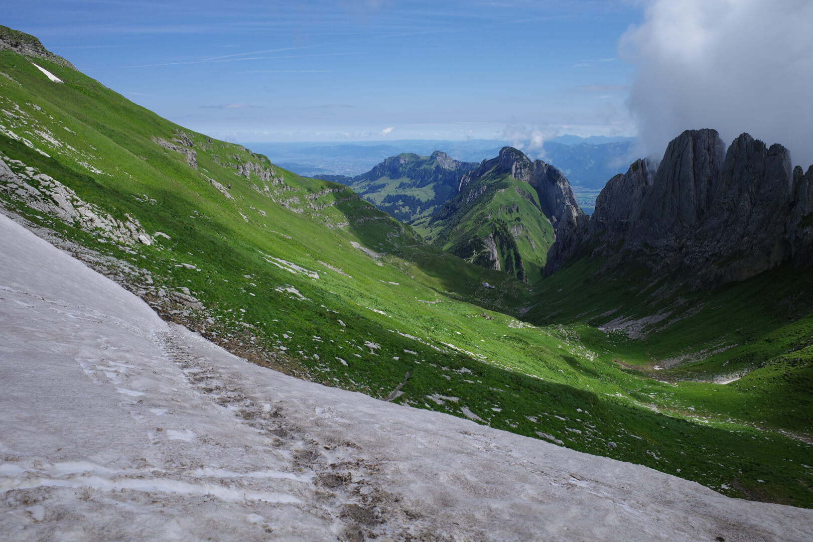 Schnee am Mutschensattel