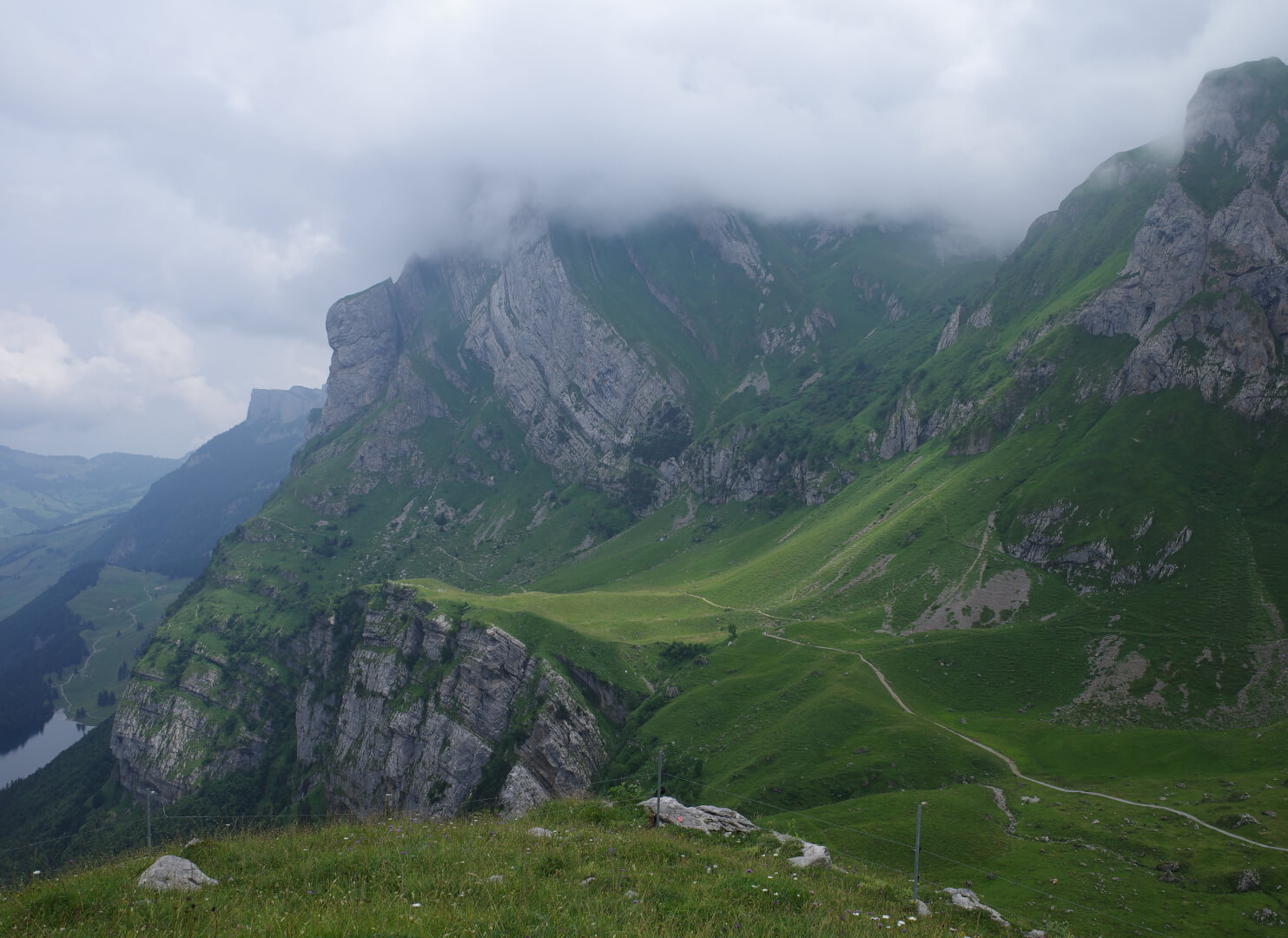 Blick zu den Schrennen