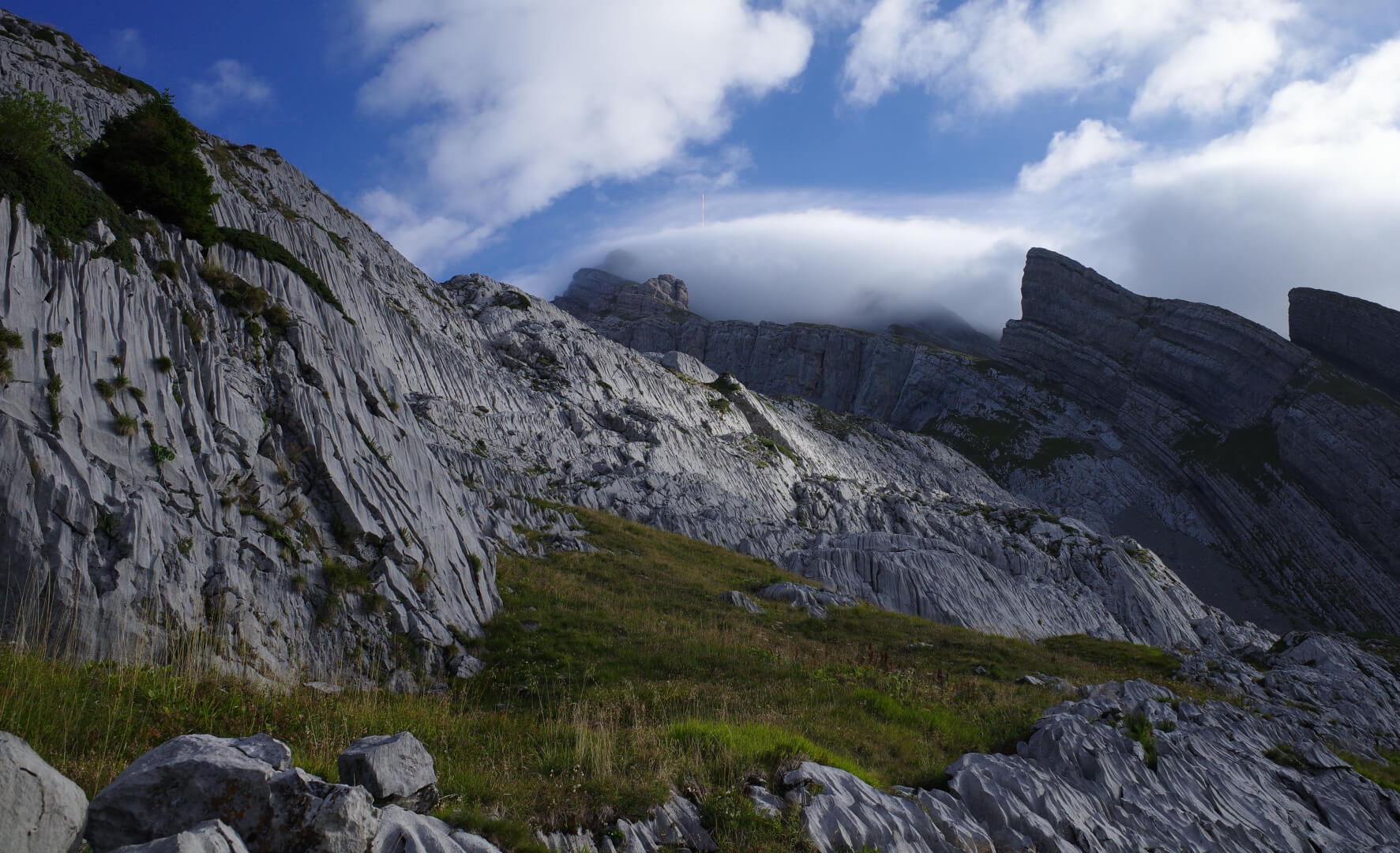 Säntis in Wolke