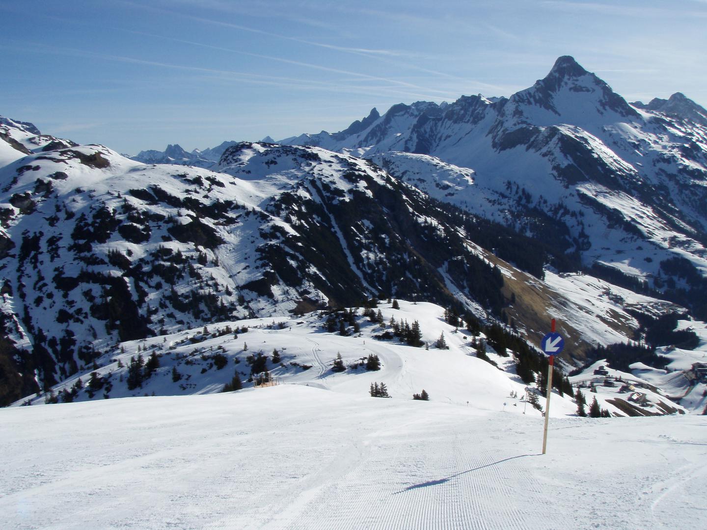 Blaue Abfahrt Warth