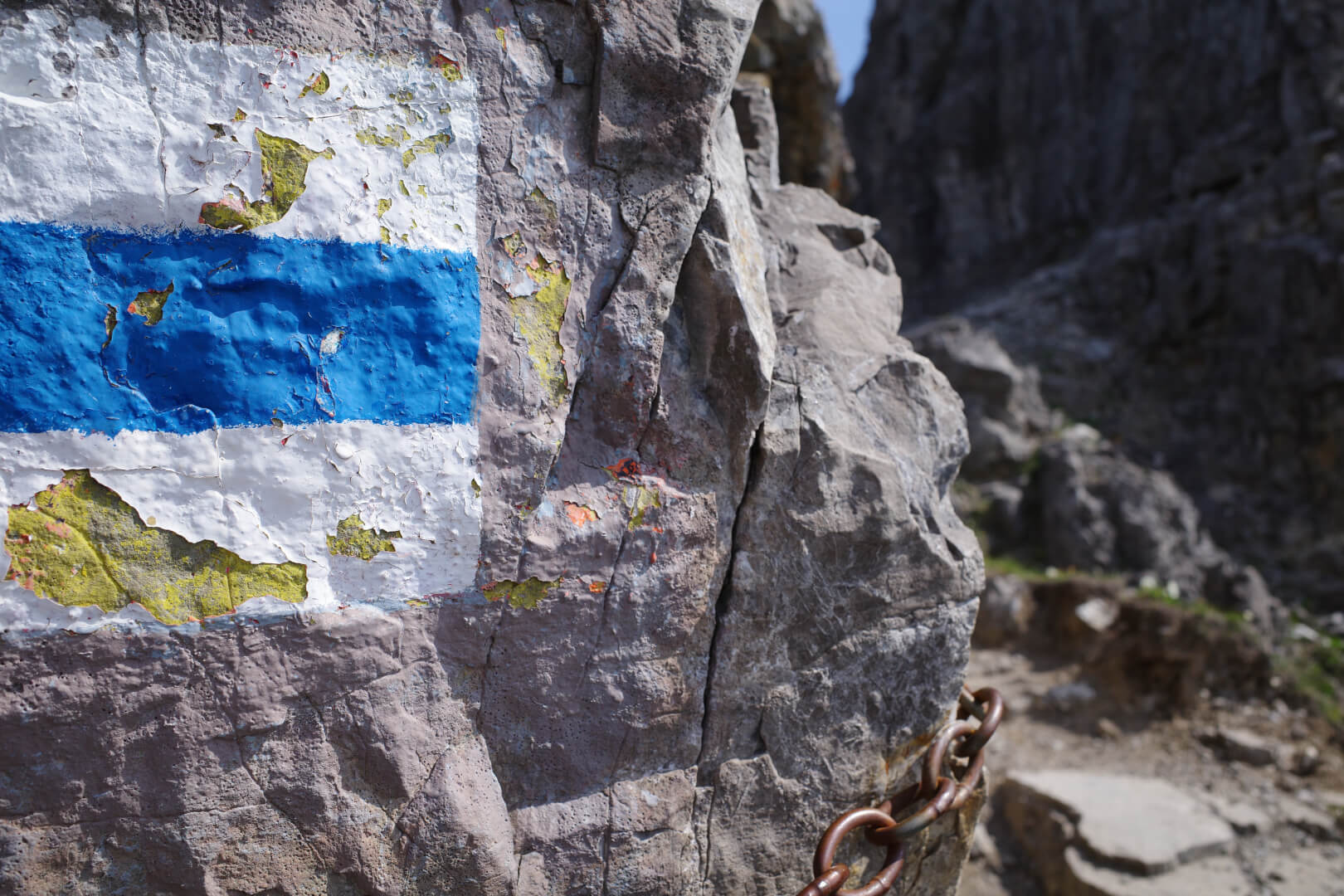 Einfacher Alpinweg