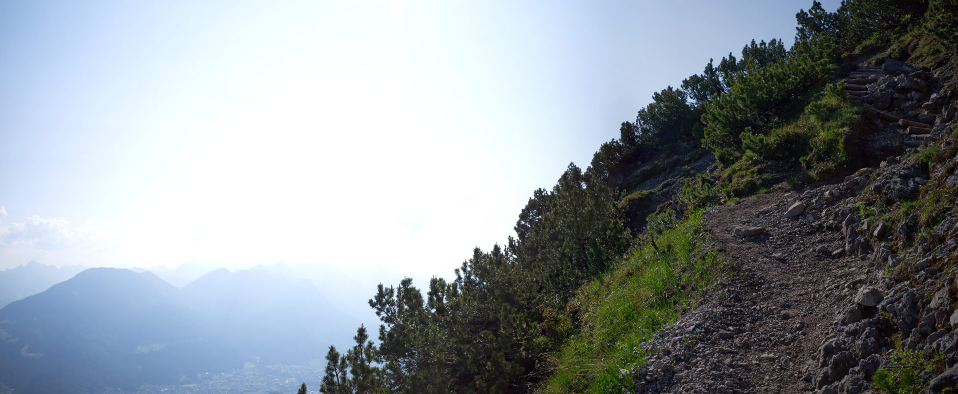 Steiler Wanderweg