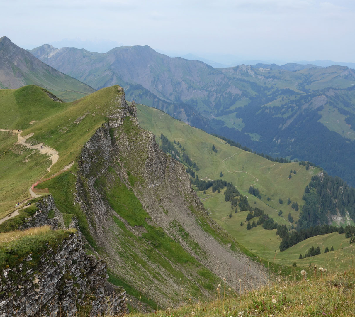 Weg an der Abbruchkante