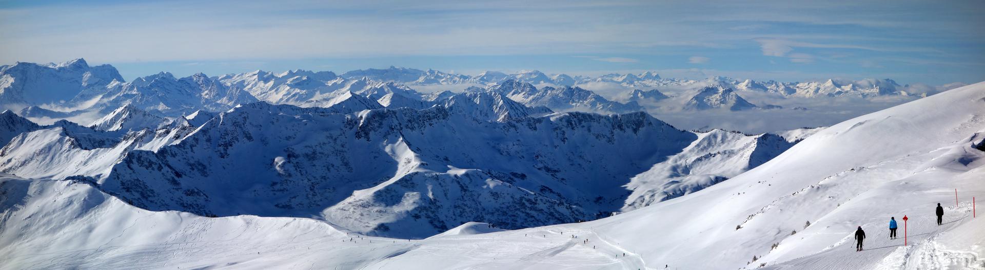 Fernblick Alpen