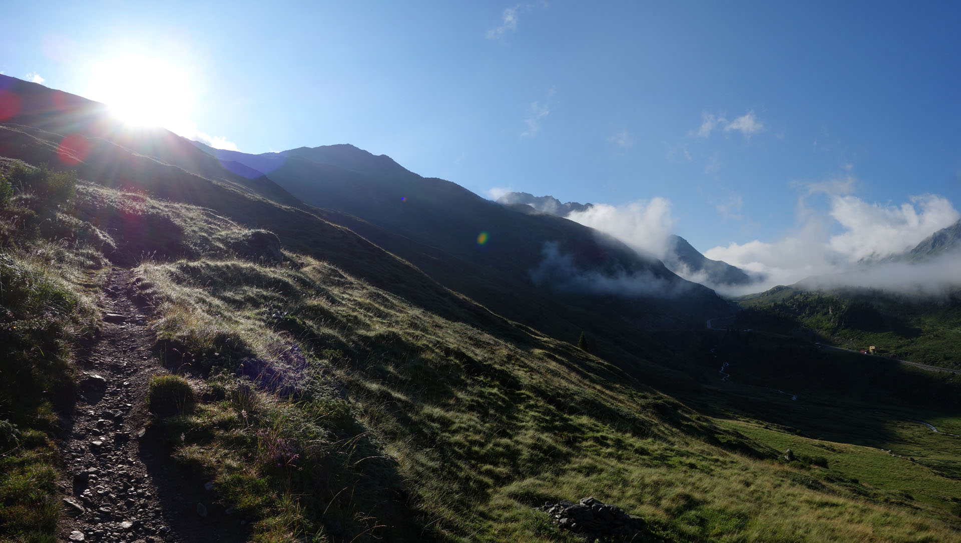 Sonnenaufgang Flüelapass