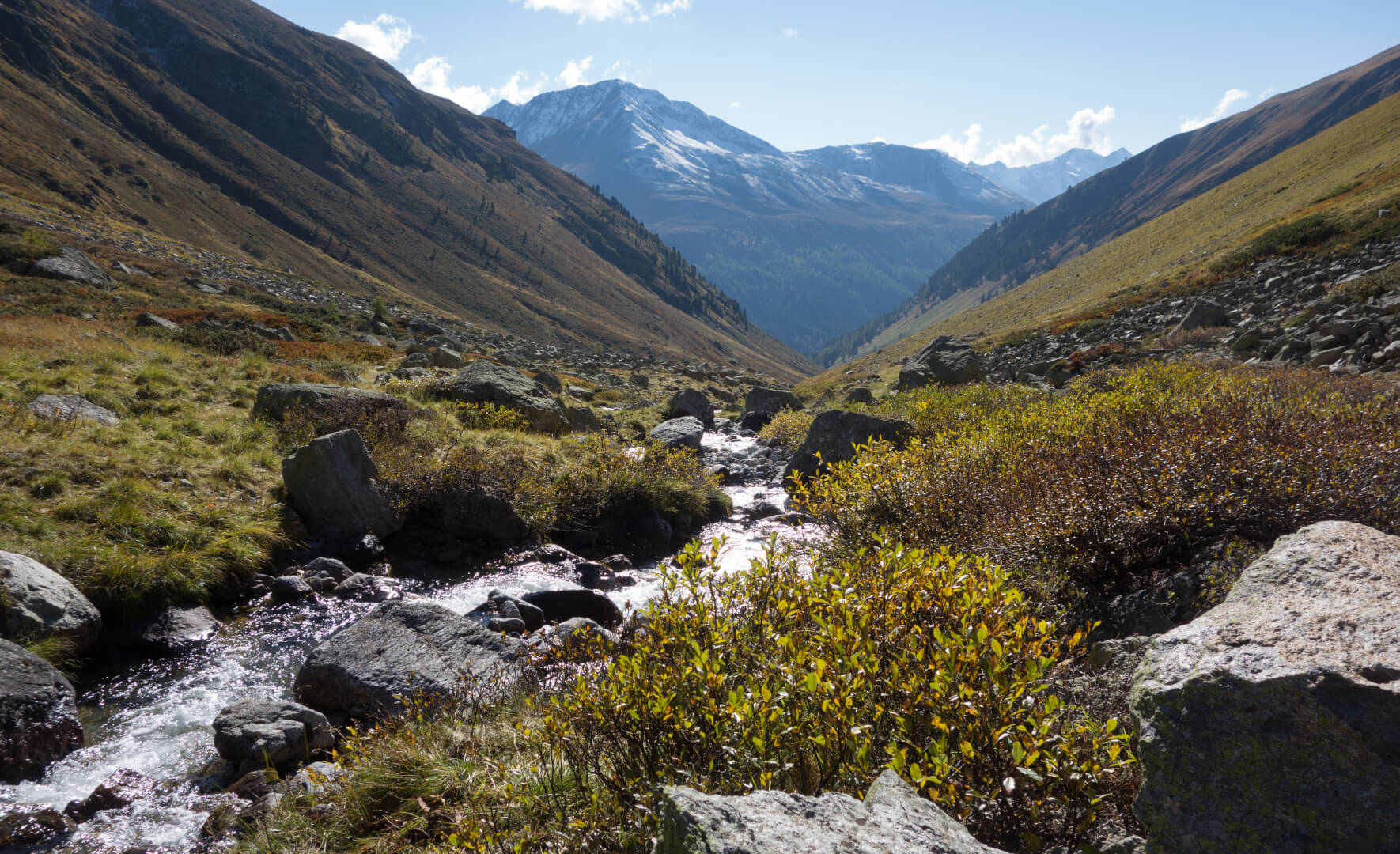 Bergbach im Herbst