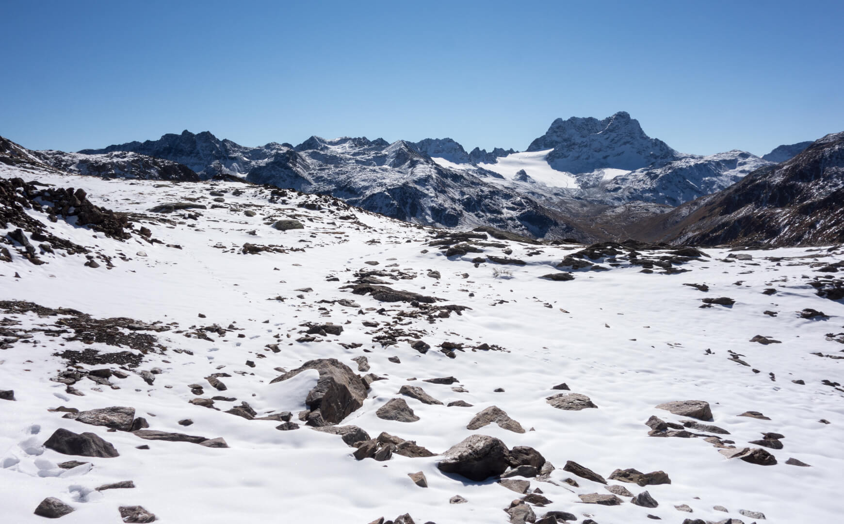 Wanderung durch Schnee