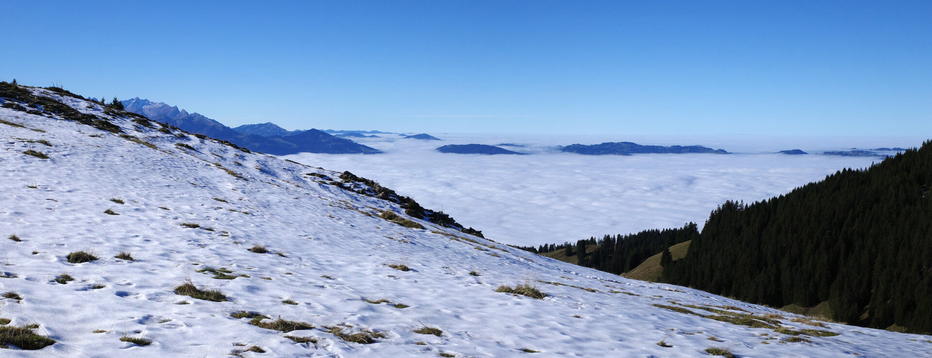 Wanderung im Schnee