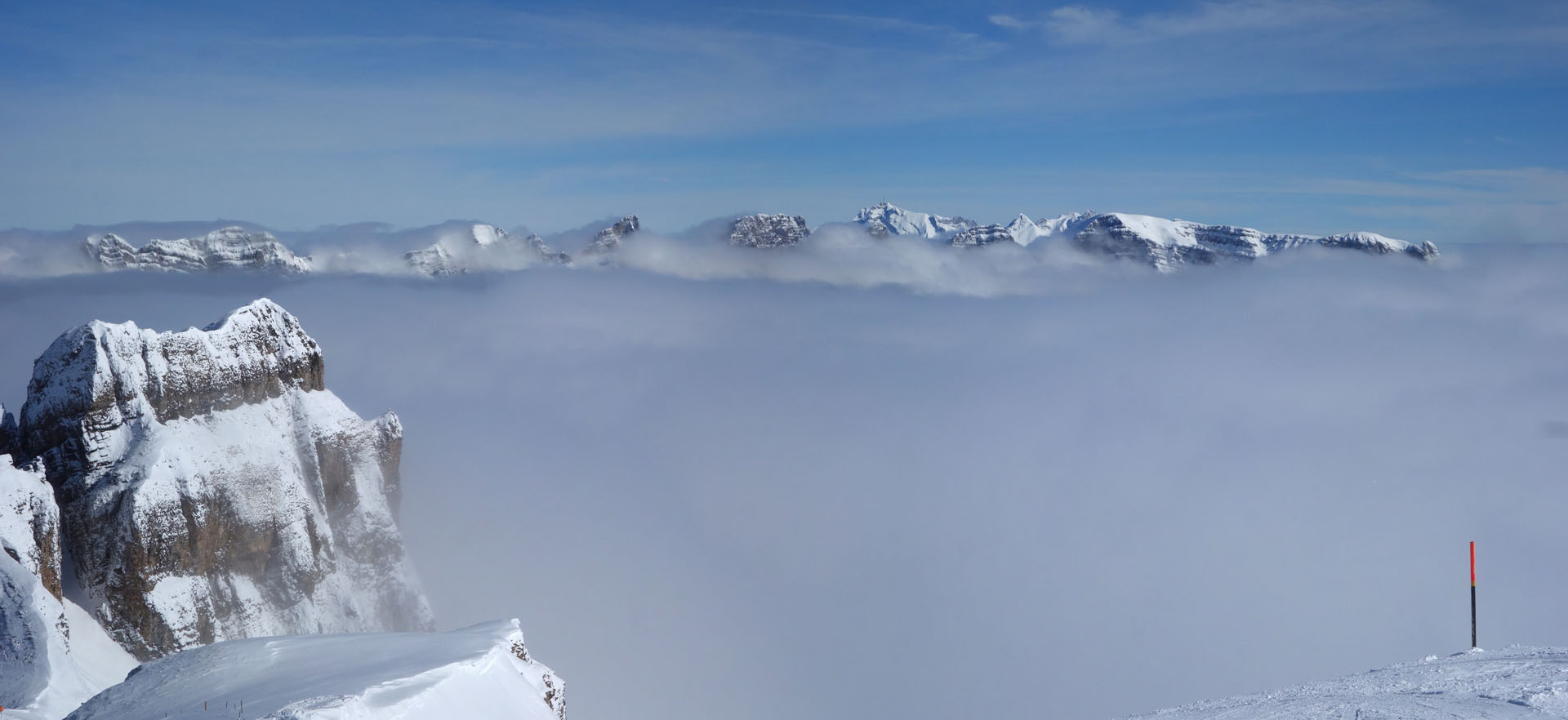 Churfirsten im Nebelmeer