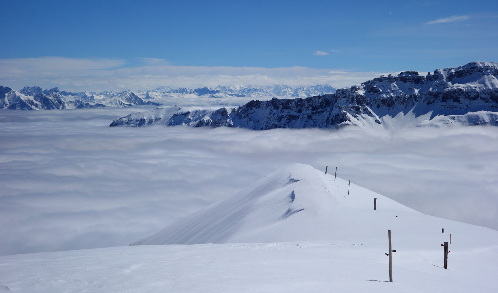 Grat vor Nebelmeer