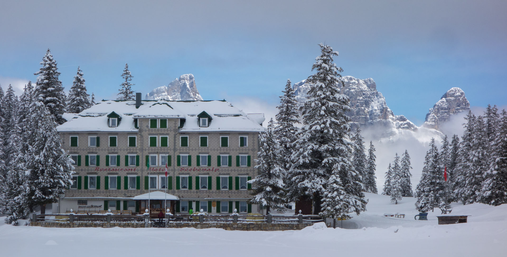 Restaurant Hotel Seebenalp im Winter