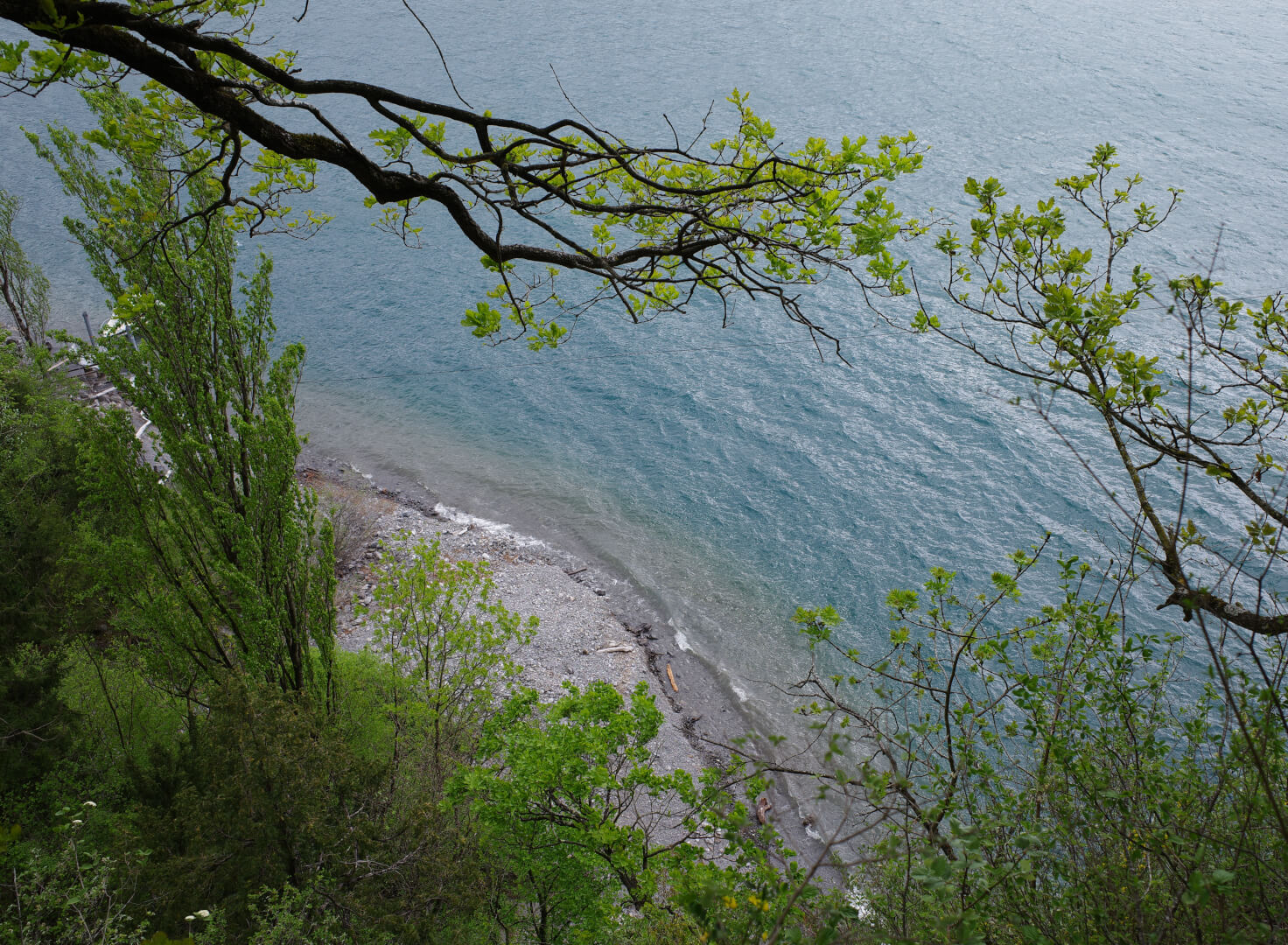 Tiefblick zum See