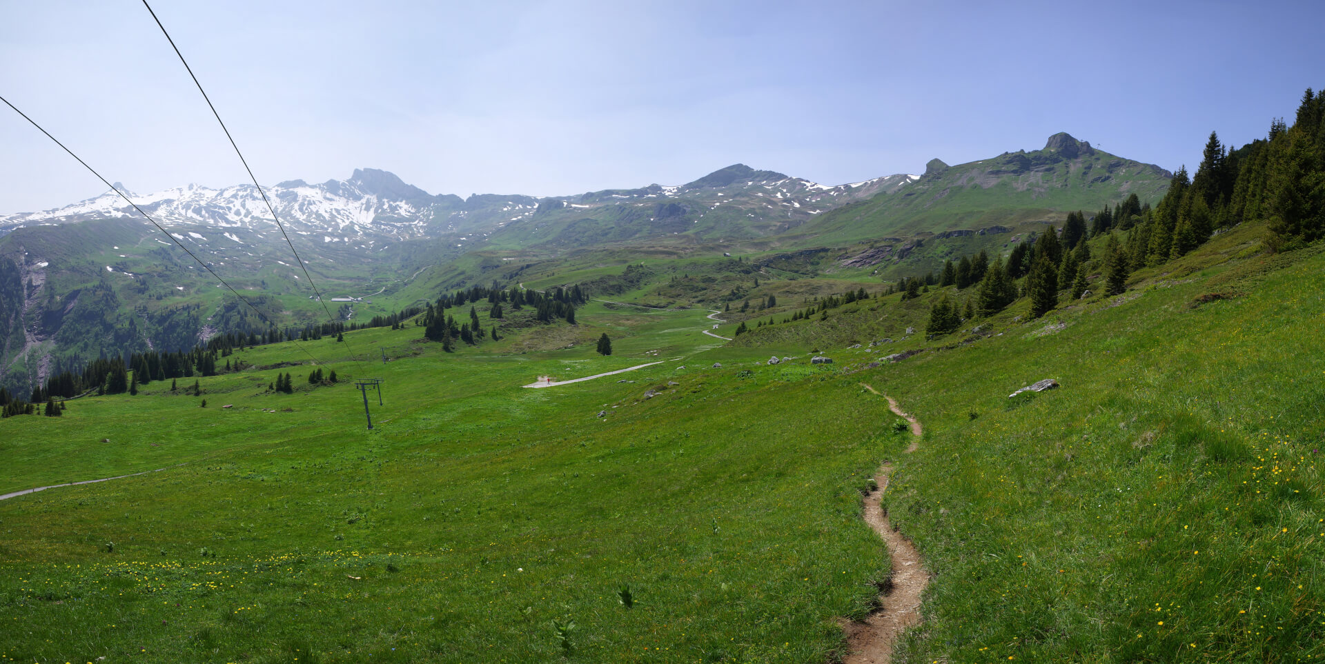 Skilift Plattis im Sommer
