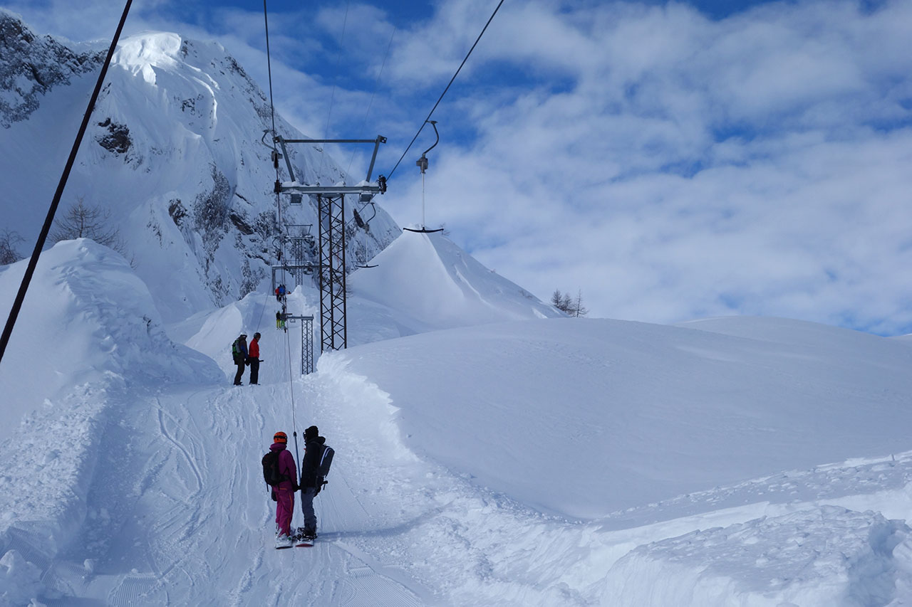 Lifttrasse des Skilifts