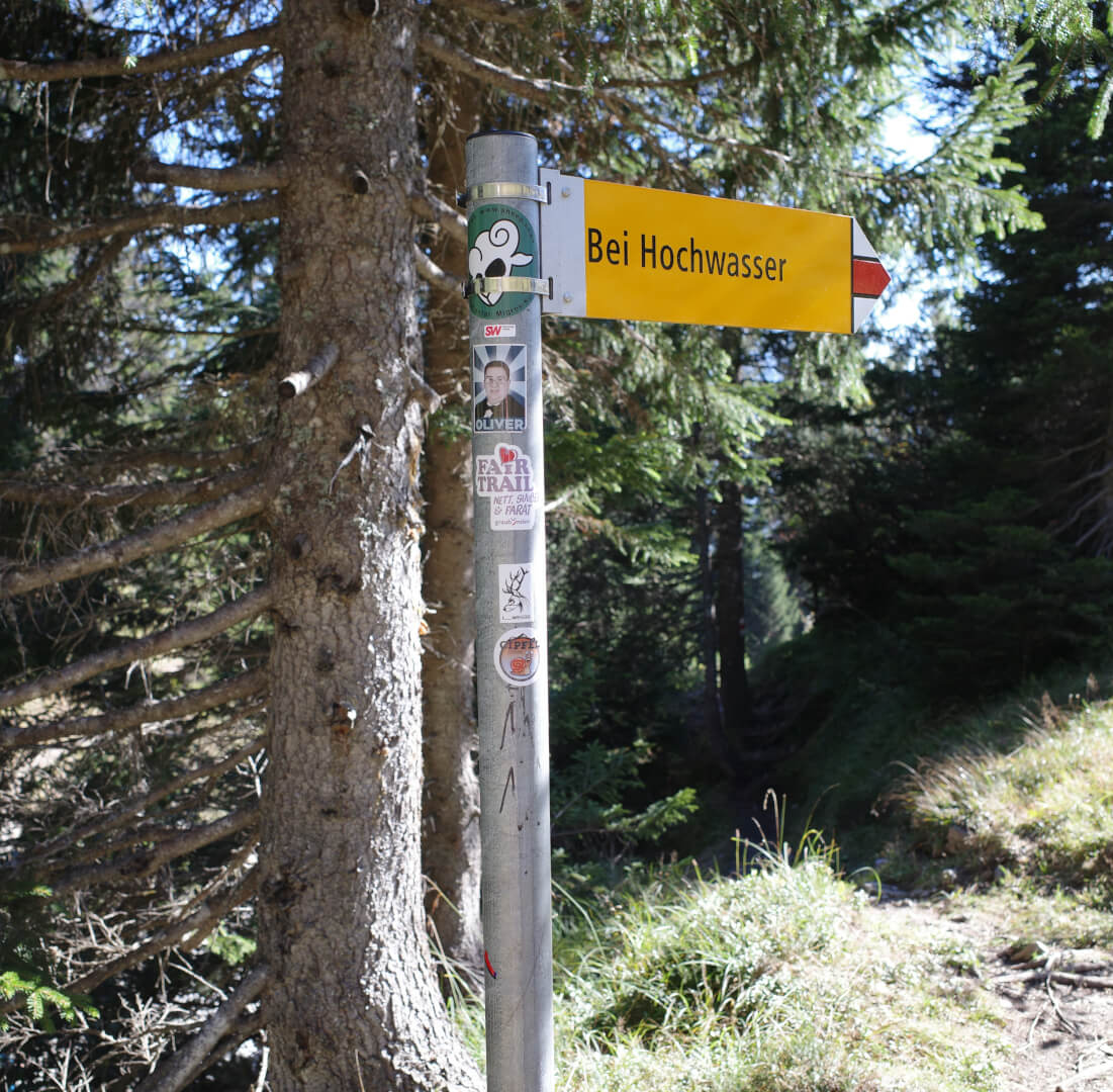 Umleitung bei Hochwasser