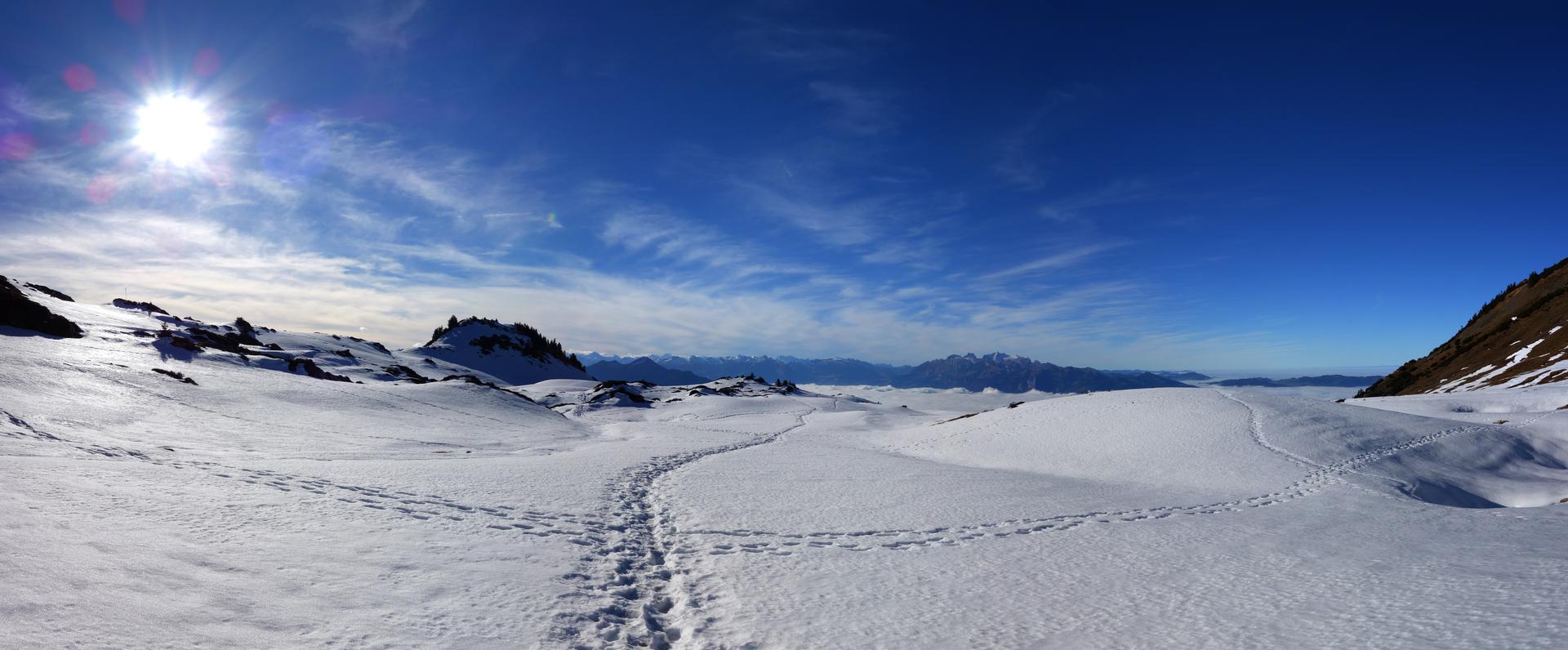 Wandern im Schnee
