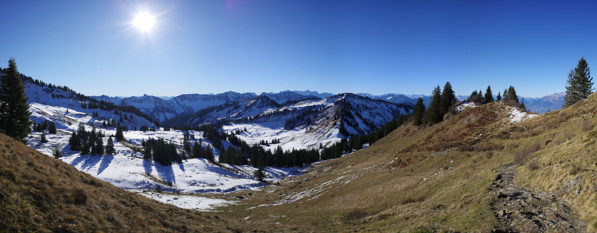 Schneefreie Südhänge