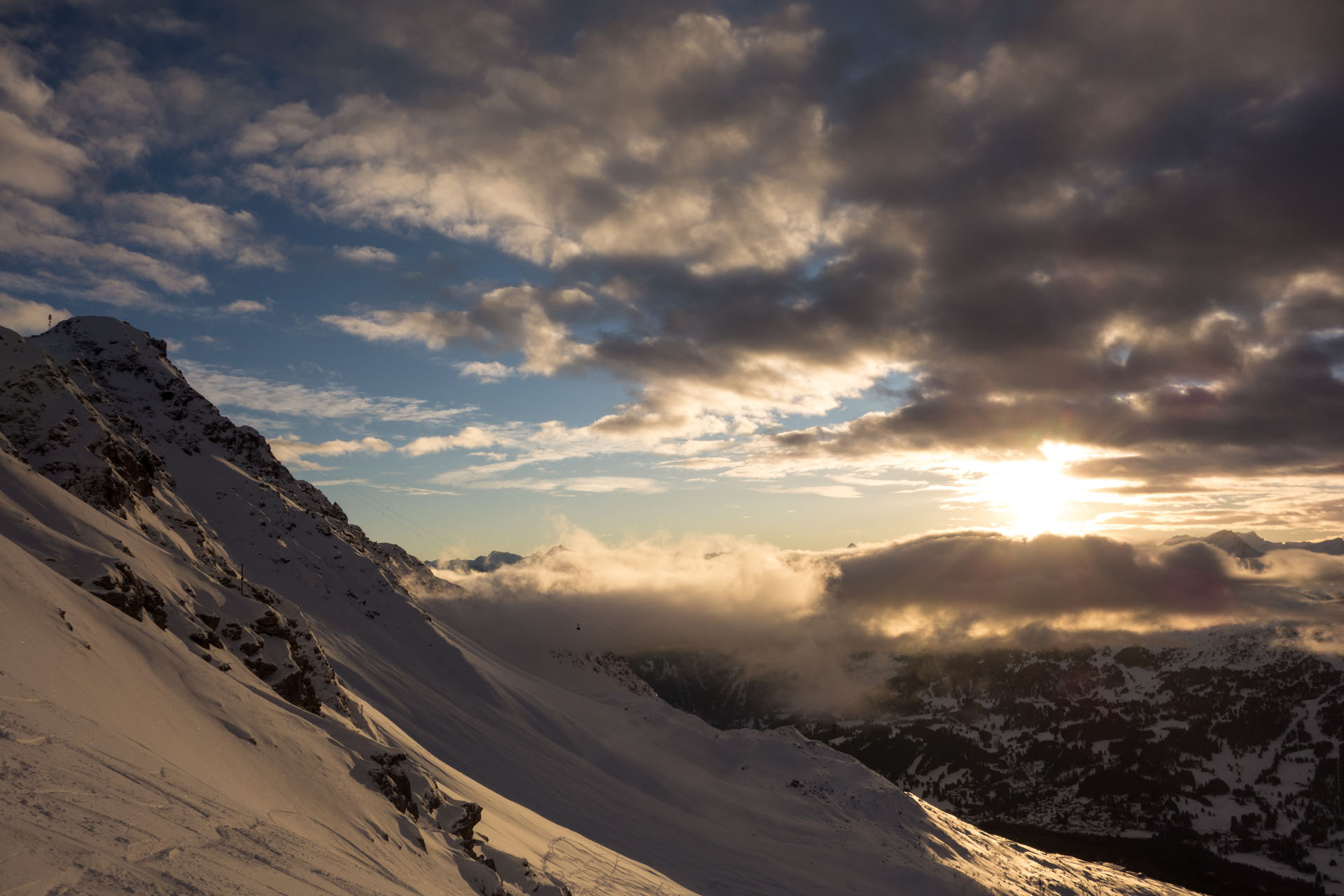 Sonnenuntergang Lenzerheide