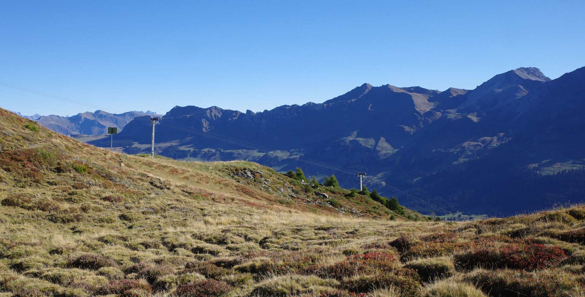Skilift Gertrud im Herbst