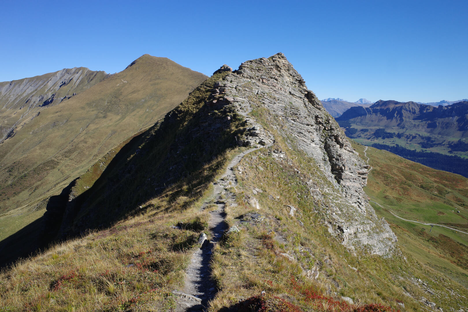 Weg über Felsen