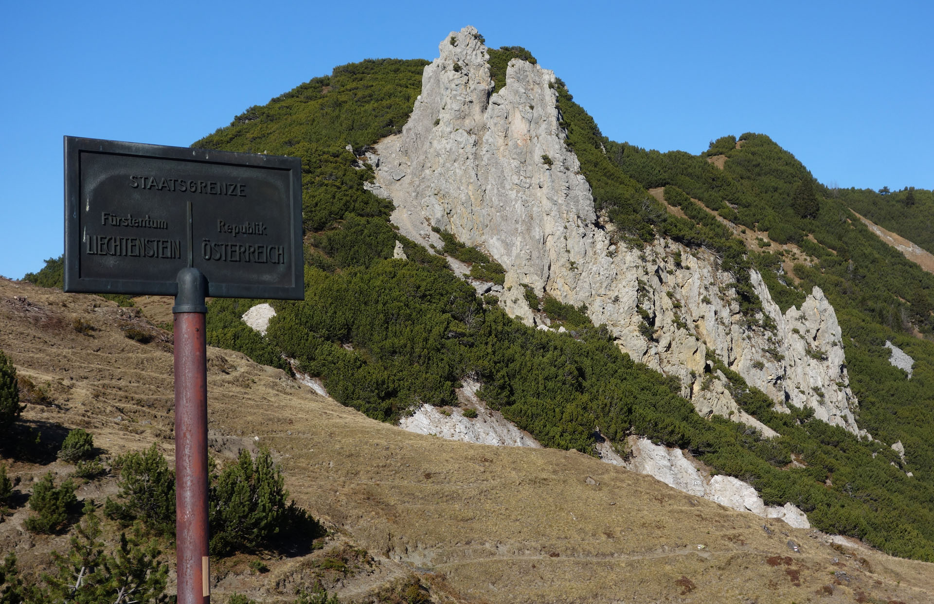 Grenzschild Mattajoch