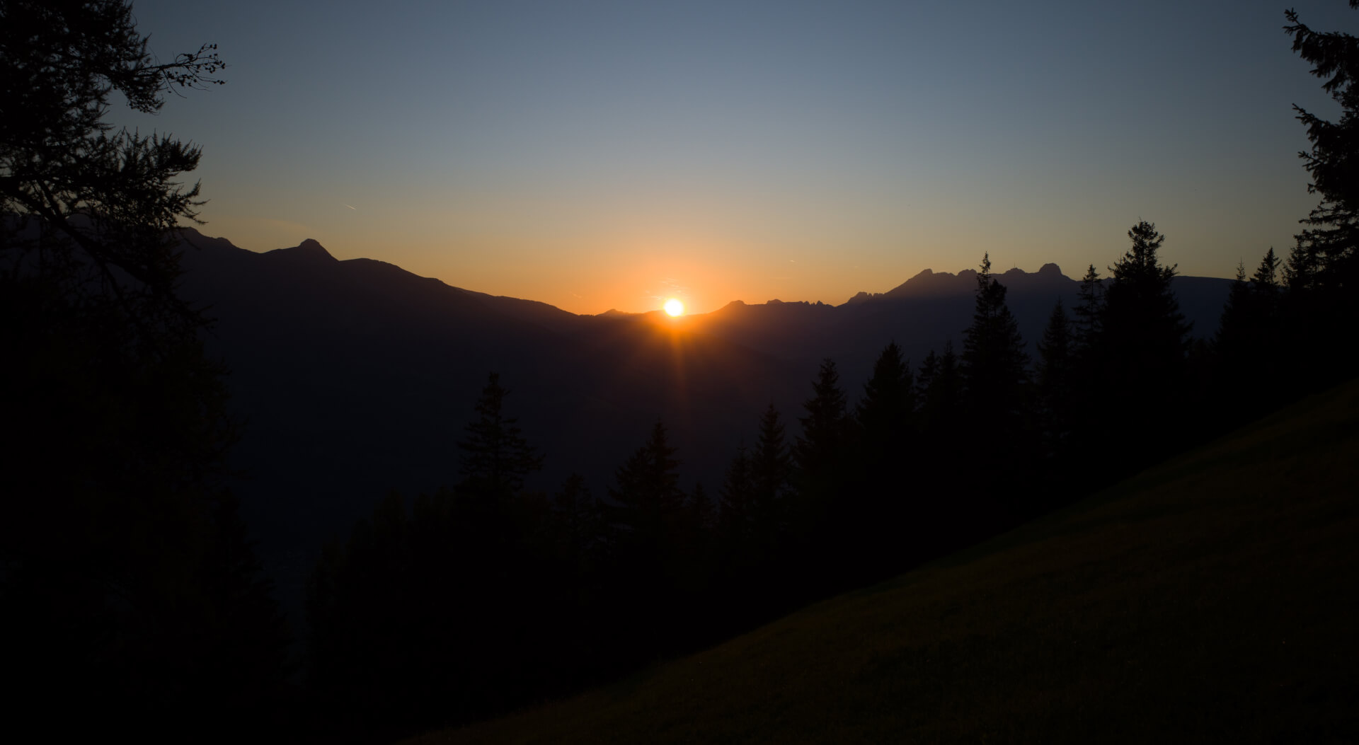 Sonnenuntergang Alpen
