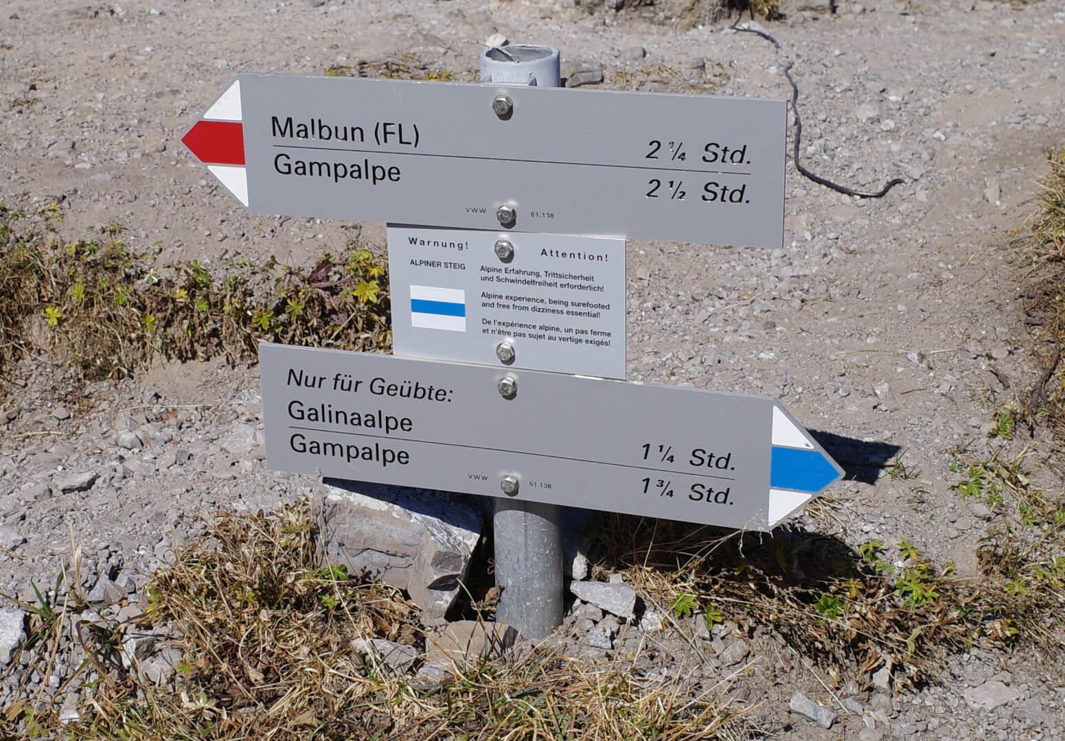 Wegweiser Galinakopf