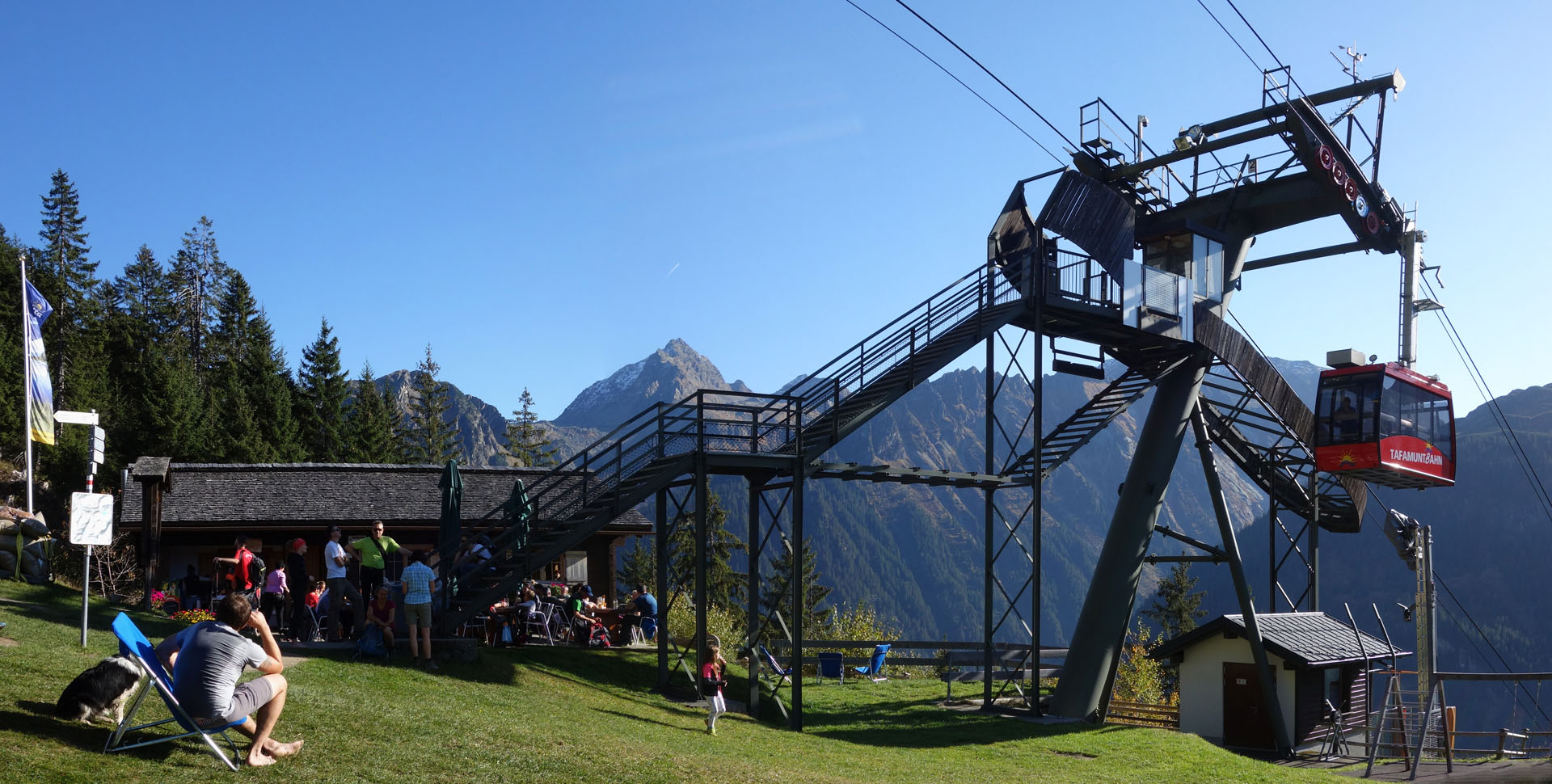 Mittelstation Tafamunt Seilbahn