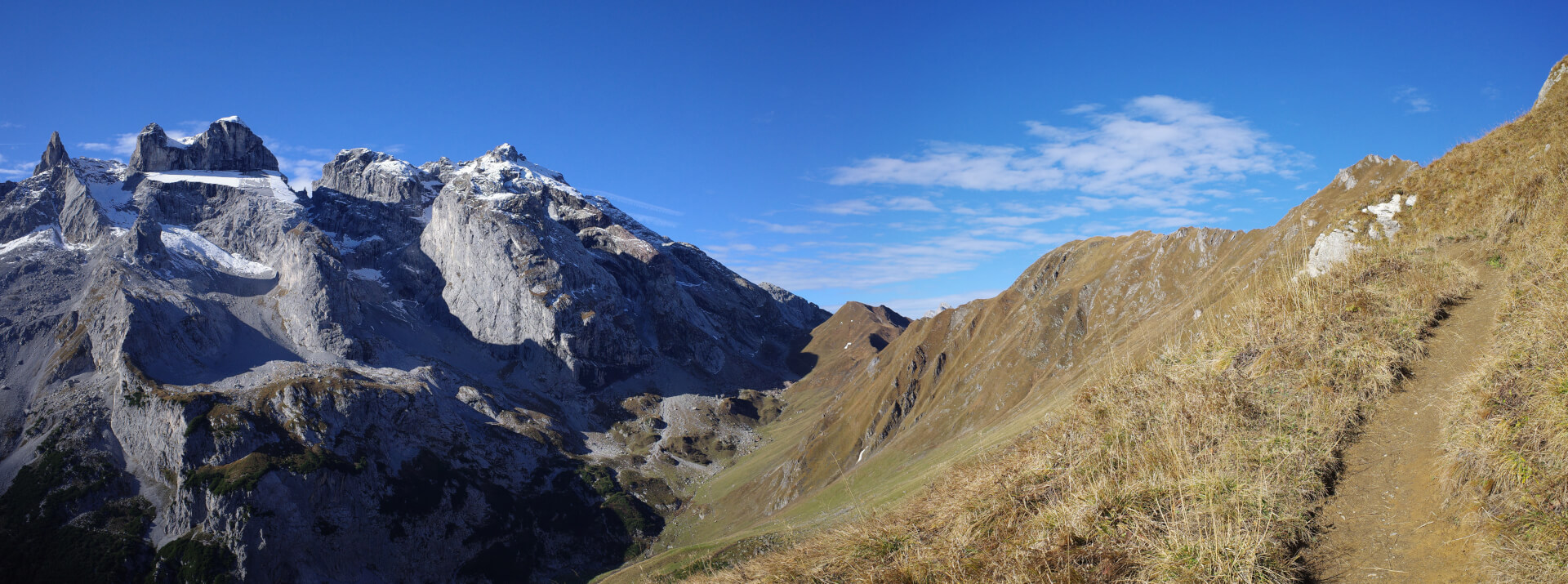 Grasweg mit Drusenfluh