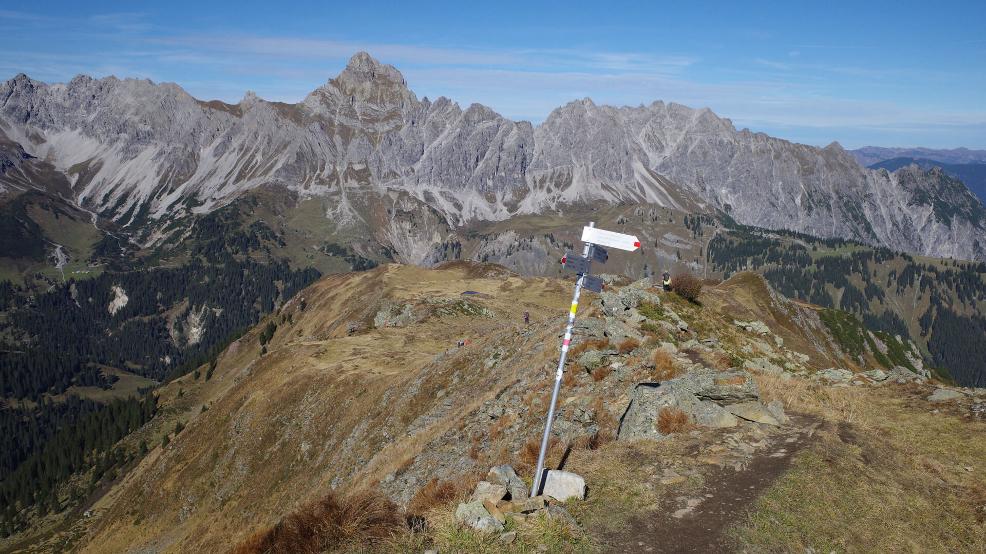 Wegweiser Kreuzjoch
