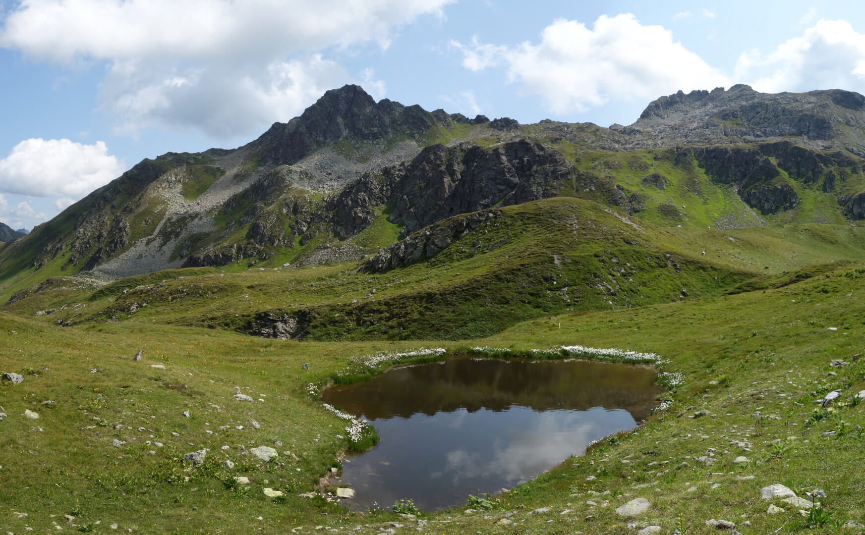 Bergsee mit Platinakopf
