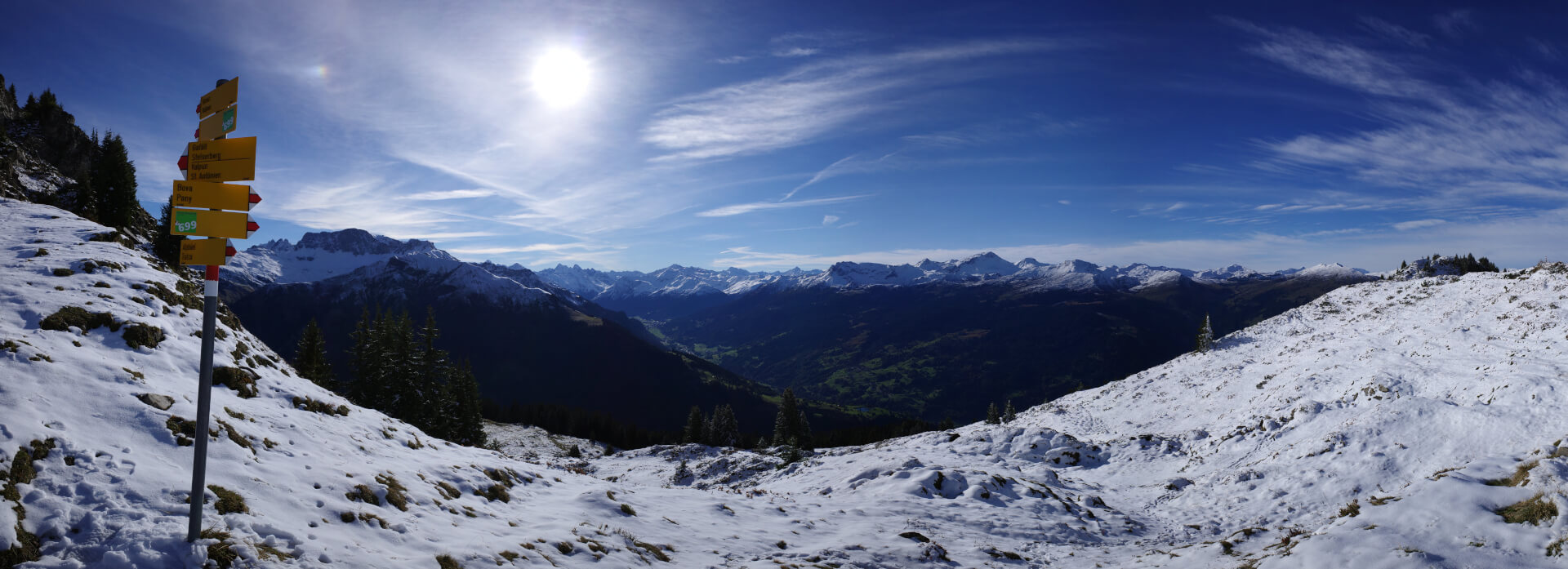 Wanderung im Schnee