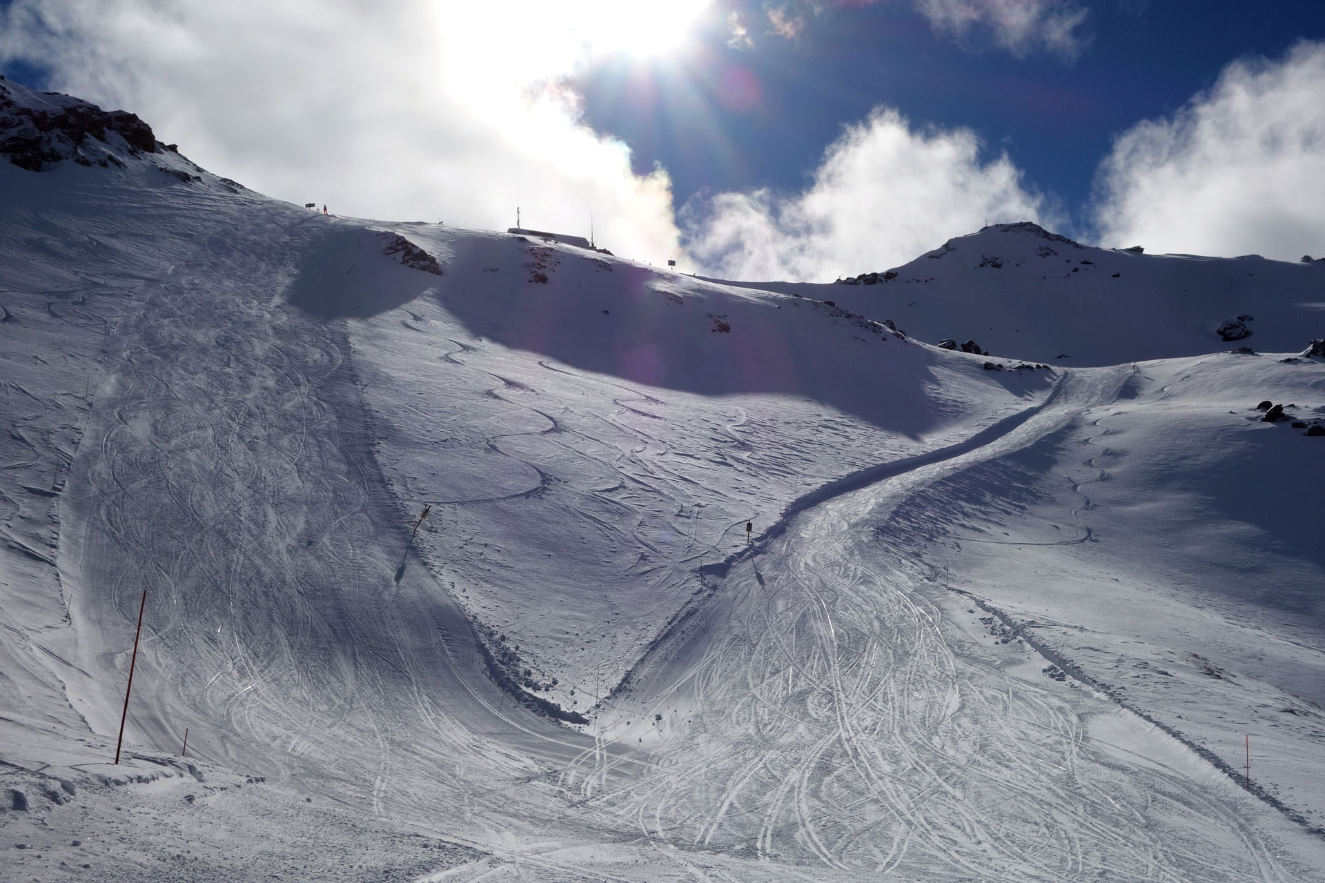 Steile Piste