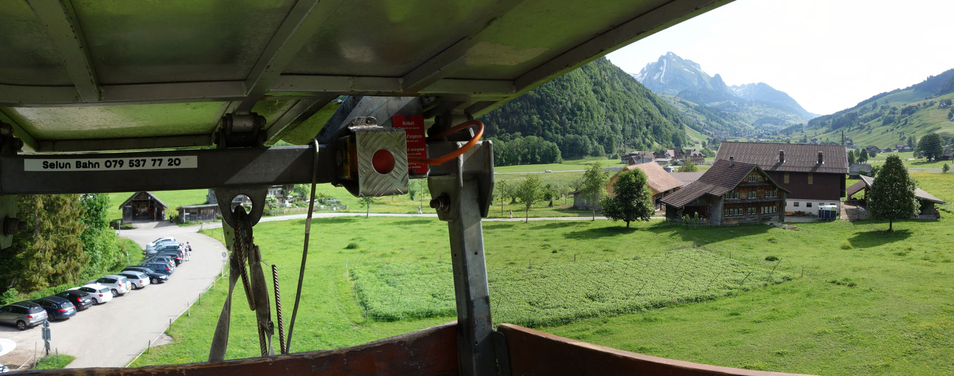 Blick aus Kistenbahn