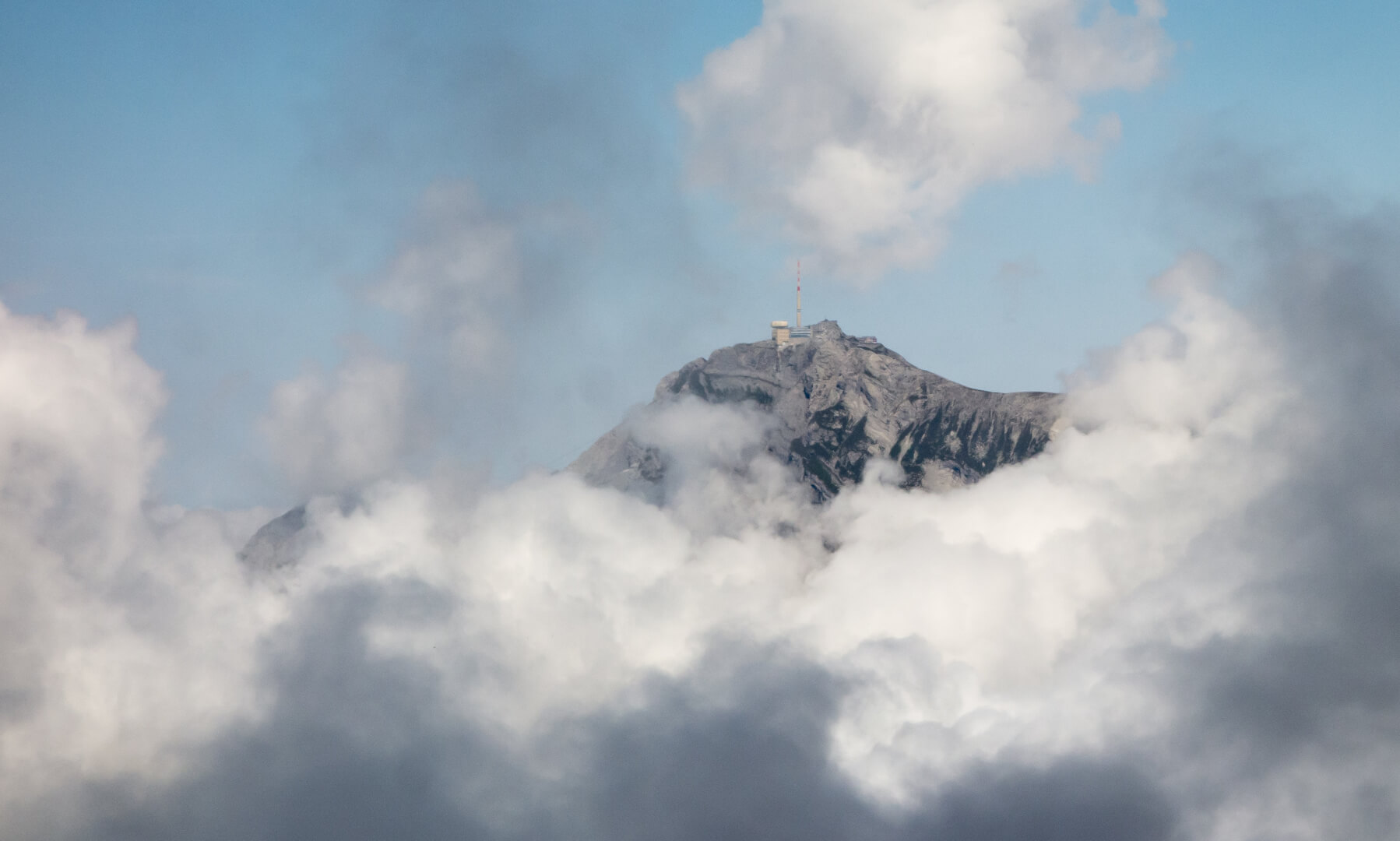 Säntis in Wolken