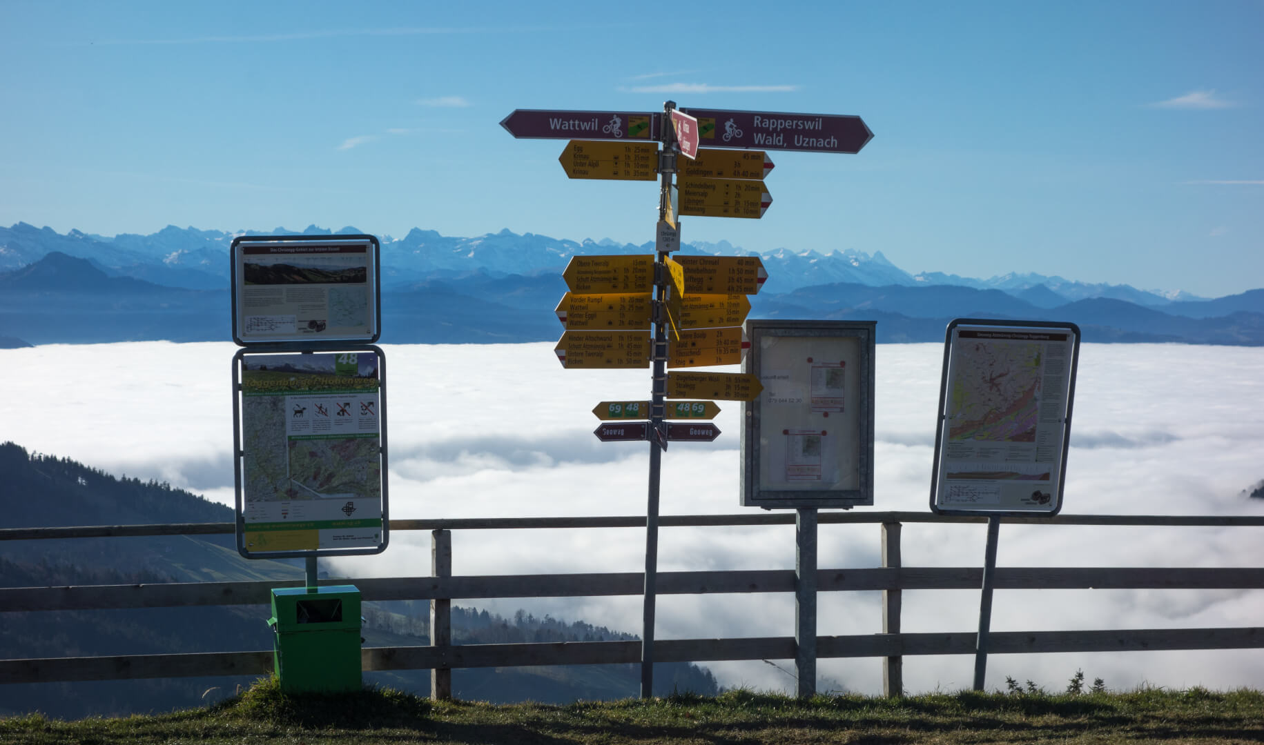 Wegweiser Chrüzegg